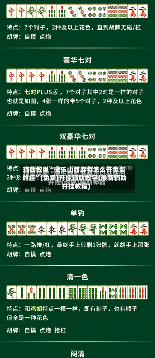 辅助教程“微乐山西麻将怎么开免费的挂”(免费)开挂辅助教学(最新辅助开挂教程)-第3张图片