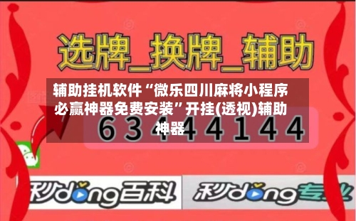辅助挂机软件“微乐四川麻将小程序必赢神器免费安装	”开挂(透视)辅助神器-第2张图片