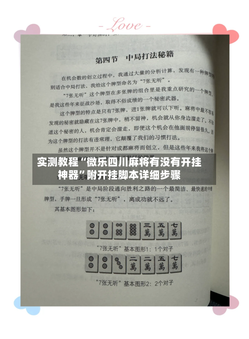 实测教程“微乐四川麻将有没有开挂神器”附开挂脚本详细步骤-第2张图片