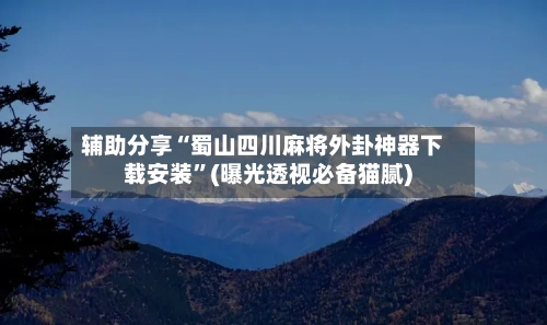 辅助分享“蜀山四川麻将外卦神器下载安装	”(曝光透视必备猫腻)-第2张图片