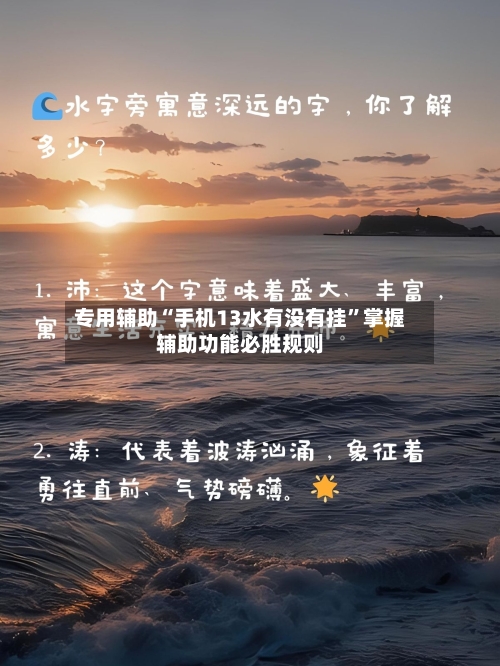 专用辅助“手机13水有没有挂	”掌握辅助功能必胜规则-第2张图片