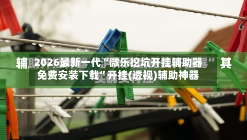 2026最新一代“微乐挖坑开挂辅助器免费安装下载”开挂(透视)辅助神器-第3张图片