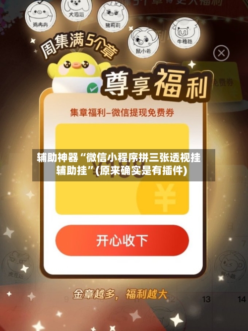 辅助神器“微信小程序拼三张透视挂辅助挂”(原来确实是有插件)-第2张图片