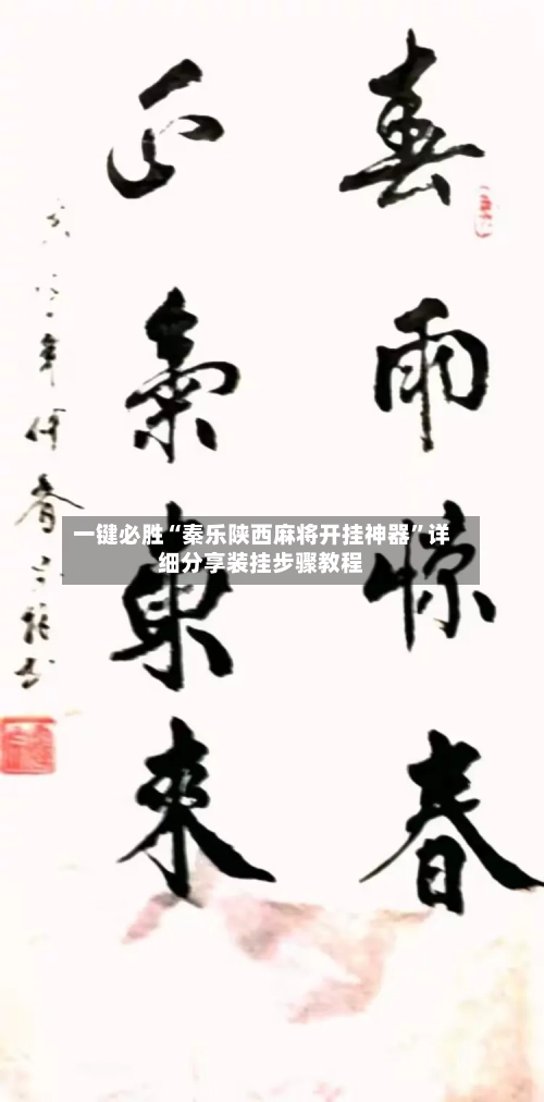 一键必胜“秦乐陕西麻将开挂神器”详细分享装挂步骤教程-第3张图片