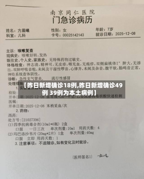 【昨日新增确诊18例,昨日新增确诊49例 39例为本土病例】-第2张图片