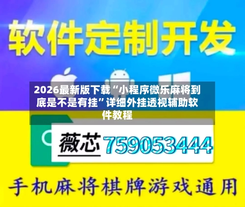 2026最新版下载“小程序微乐麻将到底是不是有挂”详细外挂透视辅助软件教程-第2张图片
