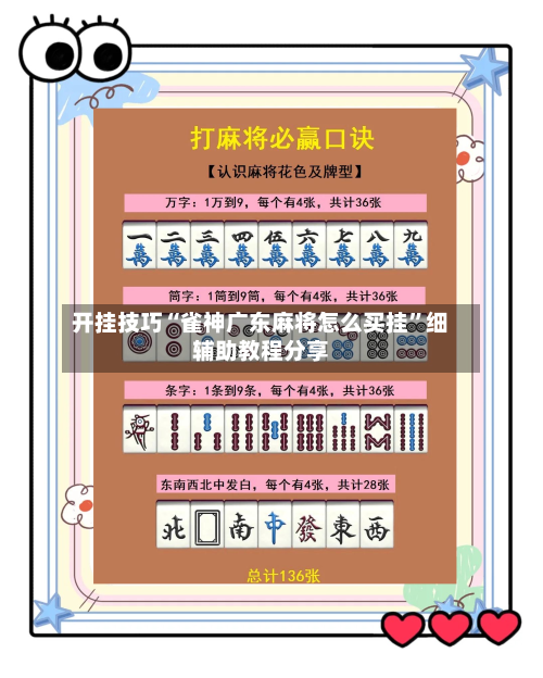开挂技巧“雀神广东麻将怎么买挂”细辅助教程分享-第3张图片