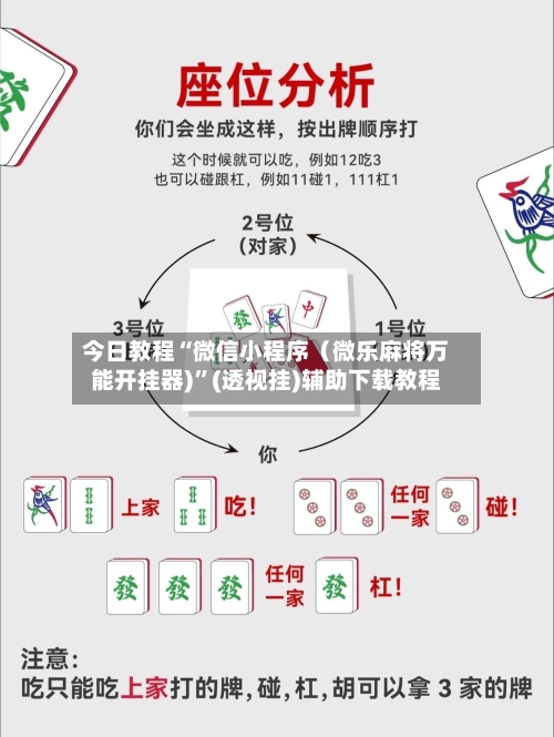 今日教程“微信小程序（微乐麻将万能开挂器)”(透视挂)辅助下载教程-第2张图片