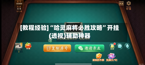 [教程经验]“哈灵麻将必胜攻略”开挂(透视)辅助神器-第3张图片