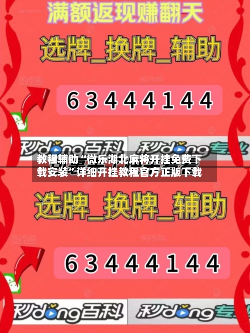 教程辅助“微乐湖北麻将开挂免费下载安装”详细开挂教程官方正版下载-第3张图片