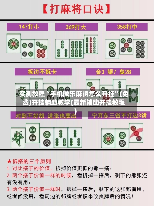 实测教程“手机微乐麻将怎么开挂”(免费)开挂辅助教学(最新辅助开挂教程)-第3张图片