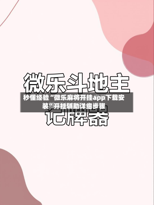 秒懂经验“微乐麻将开挂app下载安装”开挂辅助详细步骤-第2张图片