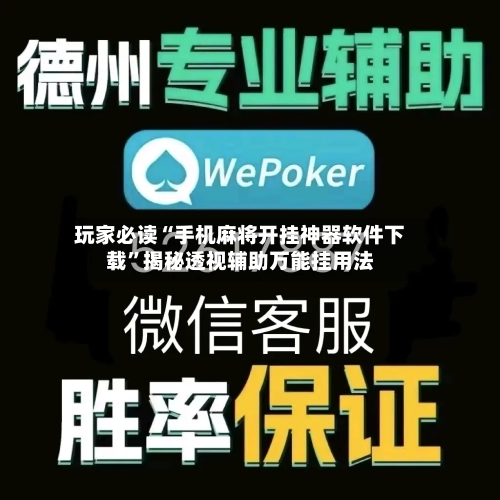 玩家必读“手机麻将开挂神器软件下载”揭秘透视辅助万能挂用法-第2张图片