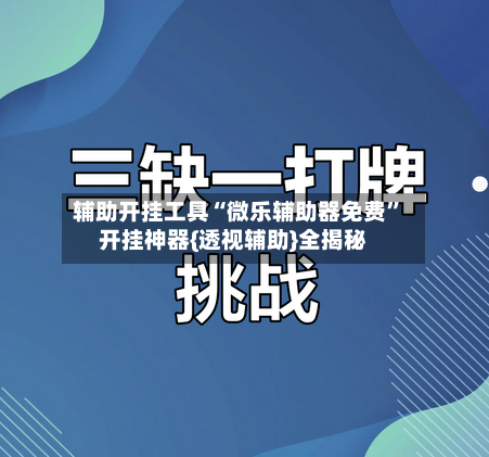 辅助开挂工具“微乐辅助器免费”开挂神器{透视辅助}全揭秘