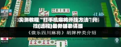 实测教程“打手机麻将开挂方法”开挂(透视)最新辅助详细-第2张图片