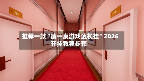 推荐一款“凑一桌游戏透视挂”2026开挂教程步骤