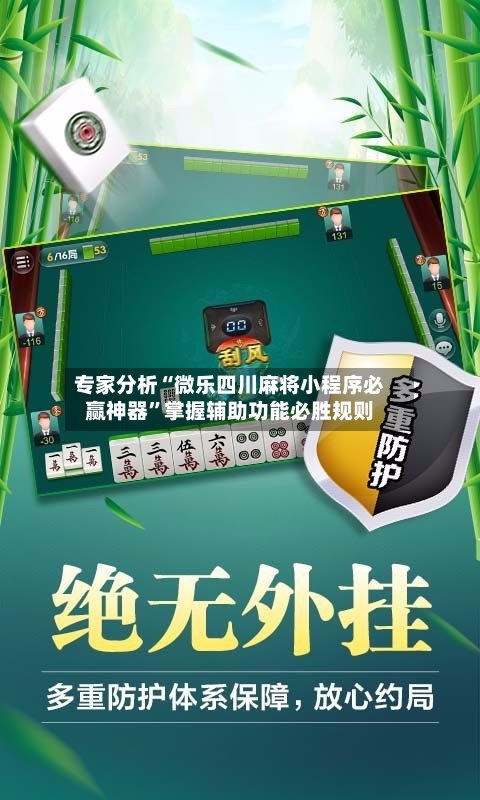 专家分析“微乐四川麻将小程序必赢神器”掌握辅助功能必胜规则-第2张图片