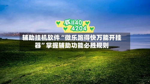 辅助挂机软件“微乐跑得快万能开挂器	”掌握辅助功能必胜规则-第2张图片