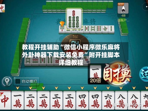 教程开挂辅助“微信小程序微乐麻将外卦神器下载安装免费”附开挂脚本详细教程-第3张图片