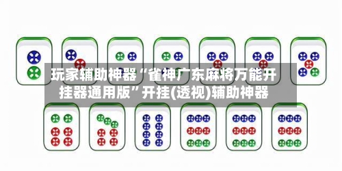 玩家辅助神器“雀神广东麻将万能开挂器通用版”开挂(透视)辅助神器-第2张图片