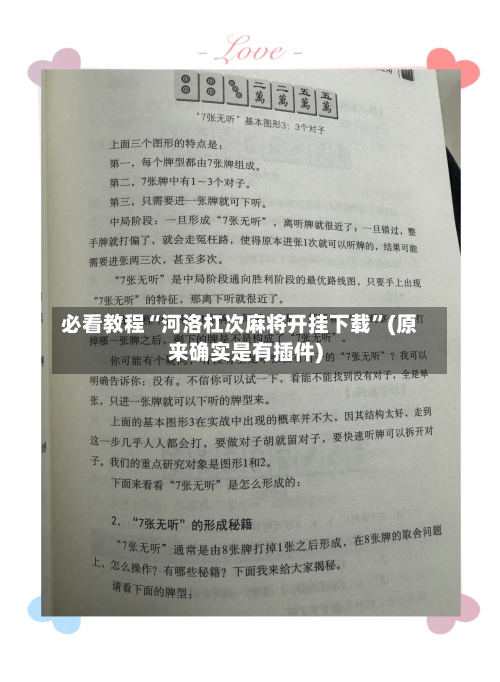 必看教程“河洛杠次麻将开挂下载	”(原来确实是有插件)-第3张图片