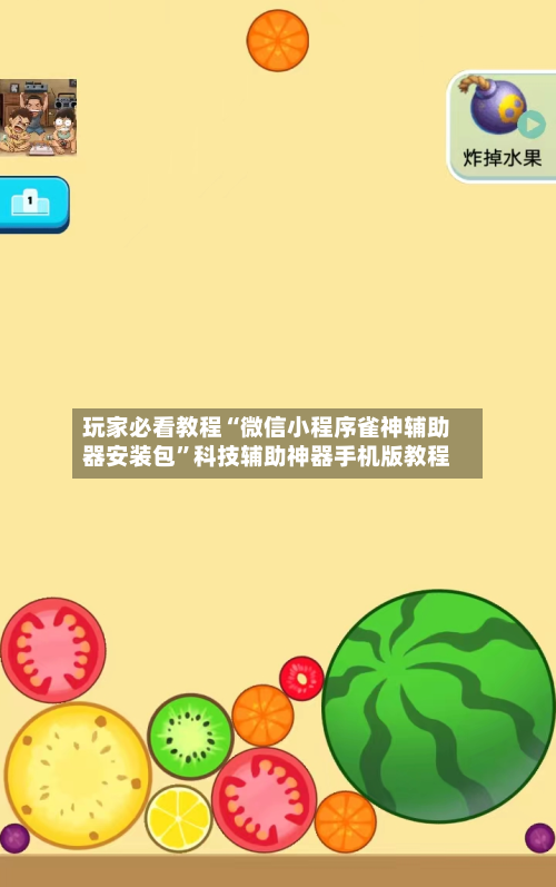玩家必看教程“微信小程序雀神辅助器安装包”科技辅助神器手机版教程-第2张图片