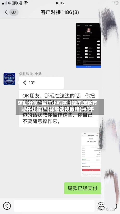 辅助分享“微信小程序（微乐麻将万能开挂器)”(详细透视教程)-知乎-第2张图片