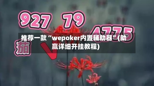 推荐一款“wepoker内置辅助器”(助赢详细开挂教程)