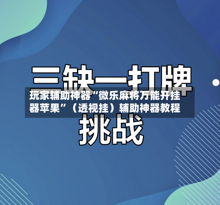 玩家辅助神器“微乐麻将万能开挂器苹果”（透视挂）辅助神器教程-第2张图片