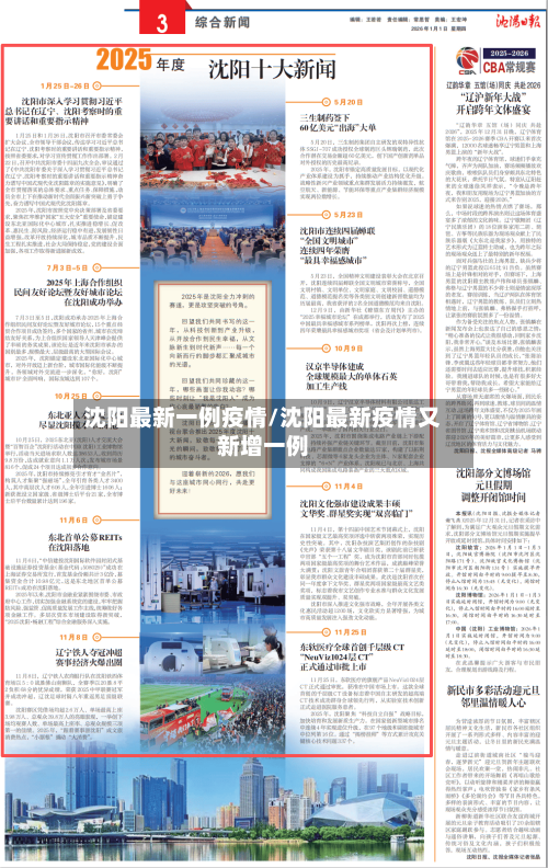 沈阳最新一例疫情/沈阳最新疫情又新增一例-第2张图片