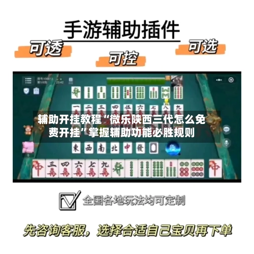 辅助开挂教程“微乐陕西三代怎么免费开挂”掌握辅助功能必胜规则-第3张图片
