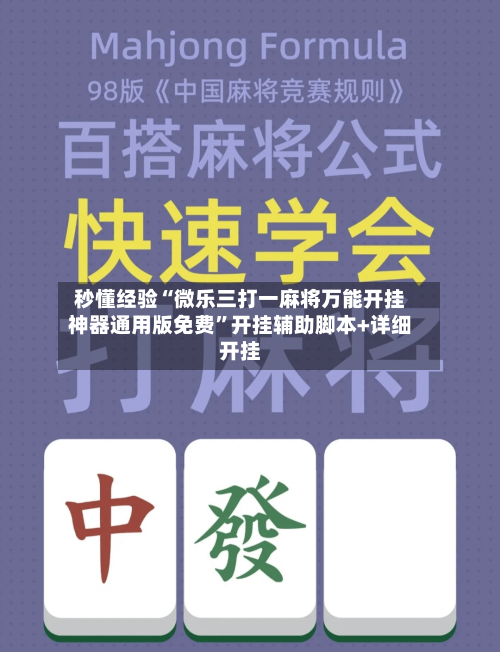 秒懂经验“微乐三打一麻将万能开挂神器通用版免费”开挂辅助脚本+详细开挂-第2张图片