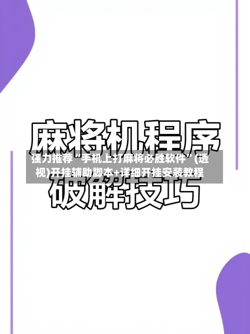 强力推荐“手机上打麻将必胜软件	”(透视)开挂辅助脚本+详细开挂安装教程-第2张图片