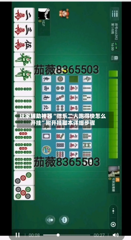玩家辅助神器“微乐二人跑得快怎么开挂”附开挂脚本详细步骤-第3张图片