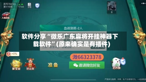 软件分享“微乐广东麻将开挂神器下载软件”(原来确实是有插件)-第3张图片