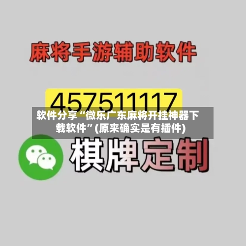 软件分享“微乐广东麻将开挂神器下载软件”(原来确实是有插件)