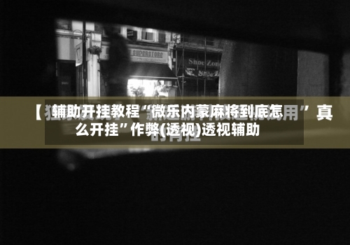 辅助开挂教程“微乐内蒙麻将到底怎么开挂”作弊(透视)透视辅助-第3张图片