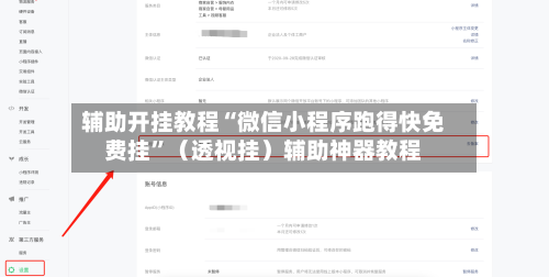 辅助开挂教程“微信小程序跑得快免费挂”（透视挂）辅助神器教程-第3张图片