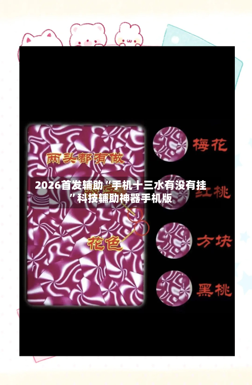 2026首发辅助“手机十三水有没有挂”科技辅助神器手机版-第3张图片