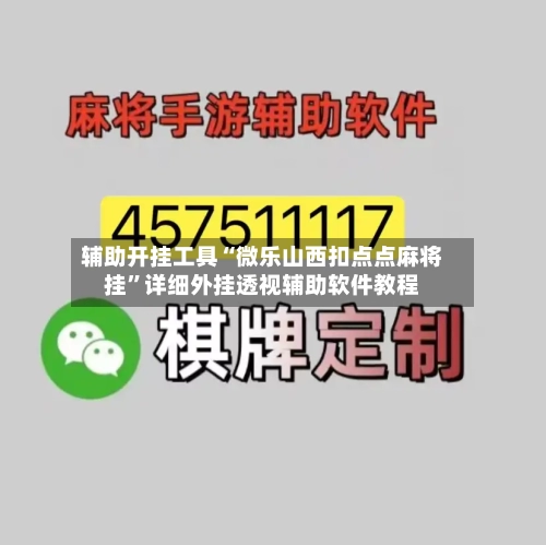 辅助开挂工具“微乐山西扣点点麻将挂”详细外挂透视辅助软件教程-第2张图片