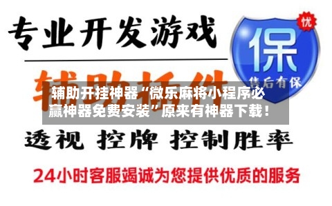 辅助开挂神器“微乐麻将小程序必赢神器免费安装”原来有神器下载！-第3张图片