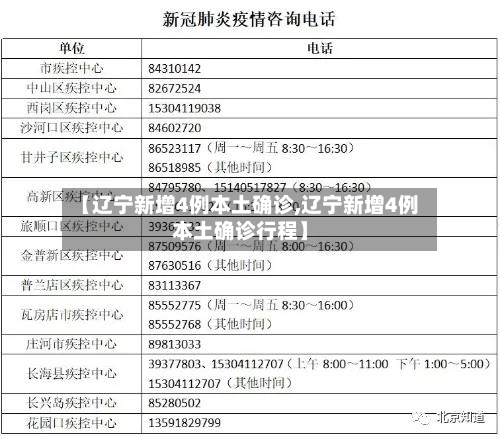 【辽宁新增4例本土确诊,辽宁新增4例本土确诊行程】-第2张图片