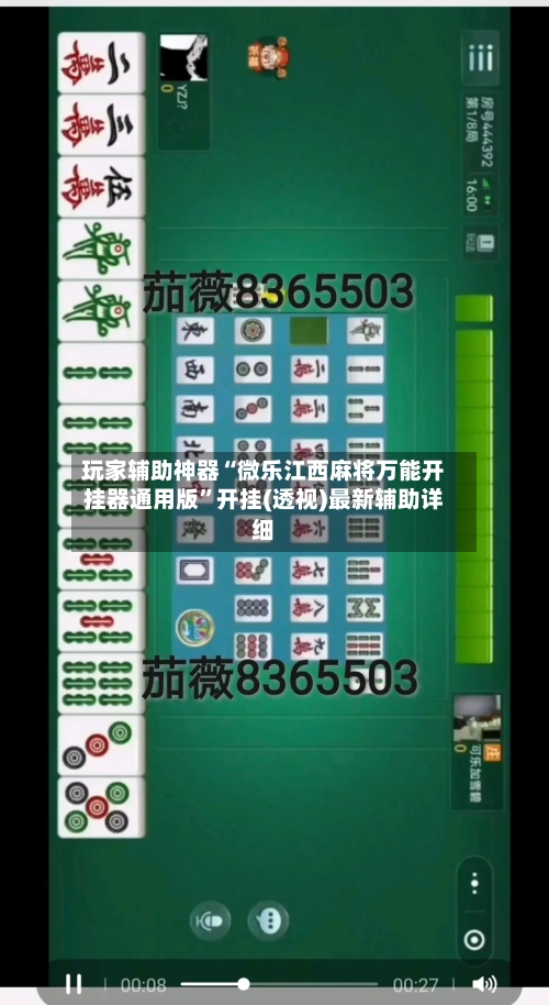 玩家辅助神器“微乐江西麻将万能开挂器通用版”开挂(透视)最新辅助详细-第2张图片