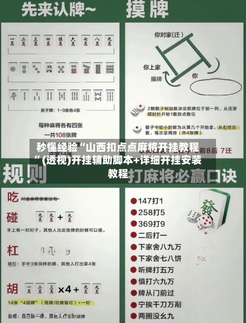 秒懂经验“山西扣点点麻将开挂教程”(透视)开挂辅助脚本+详细开挂安装教程-第3张图片