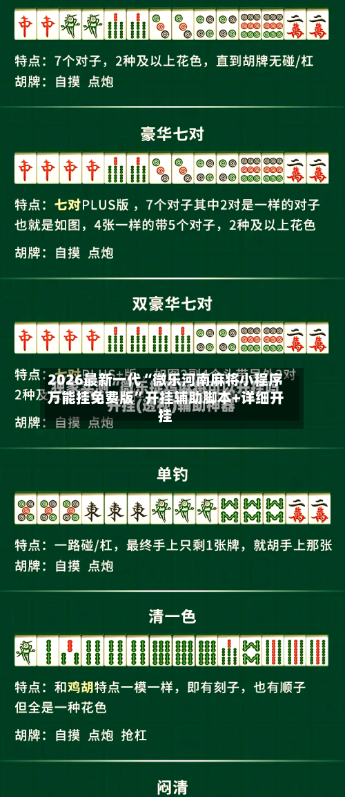 2026最新一代“微乐河南麻将小程序万能挂免费版	”开挂辅助脚本+详细开挂-第2张图片