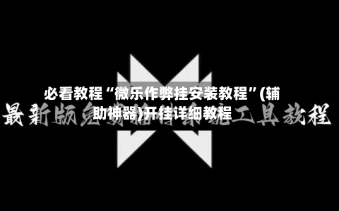 必看教程“微乐作弊挂安装教程”(辅助神器)开挂详细教程-第3张图片
