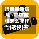 辅助最新信息“熊猫麻将怎么买挂”(透视)开挂辅助脚本+详细开挂安装教程-第2张图片