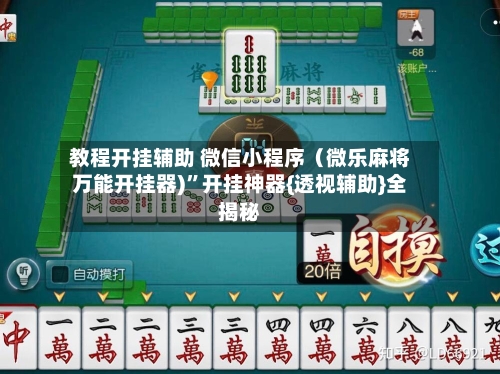 教程开挂辅助 微信小程序(微乐麻将万能开挂器)”开挂神器{透视辅助}全揭秘