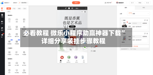 必看教程 微乐小程序助赢神器下载”详细分享装挂步骤教程-第2张图片