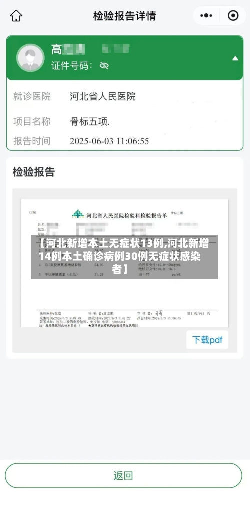 【河北新增本土无症状13例,河北新增14例本土确诊病例30例无症状感染者】-第3张图片